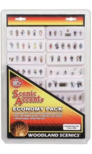 Woodland Scenics A2063 N Scale Assorted Figure Set 1