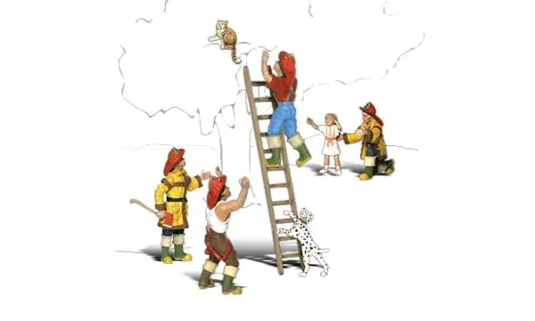 Woodland Scenics N Firemen To The Rescue 1
