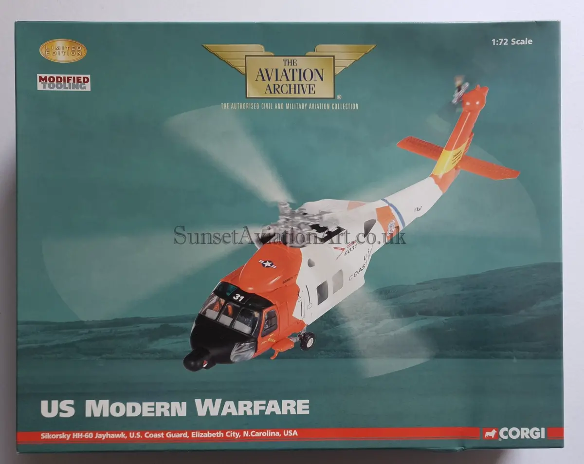 Corgi Aviation Aa35903 Sikorsky Hh-60 Jayhawk Us Coast Guard Scale 1/72 1
