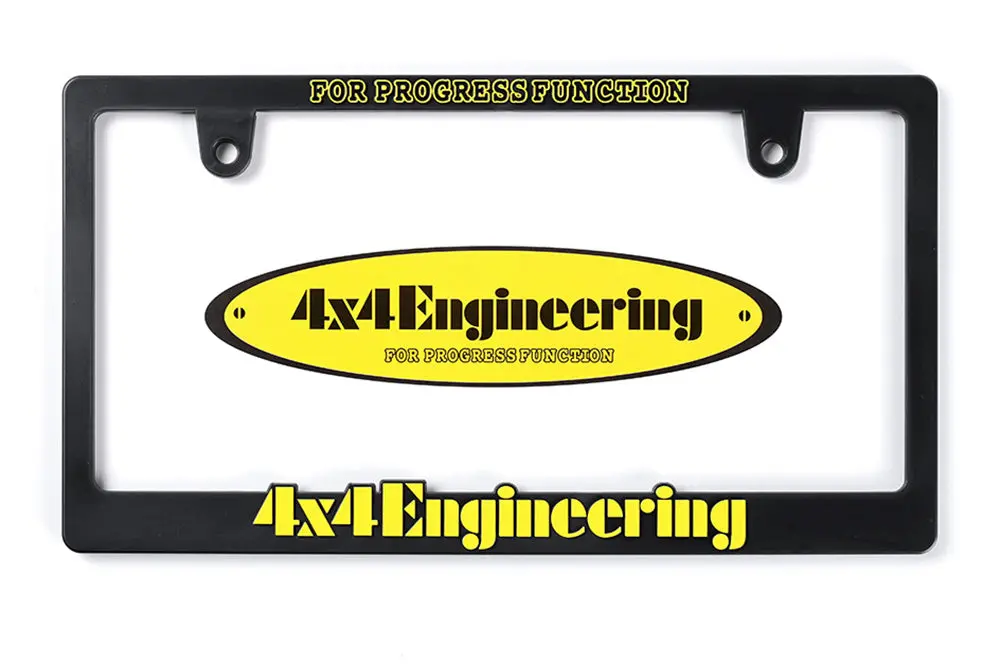 4X4 Engineering Service 3D Number Plate Frame 1