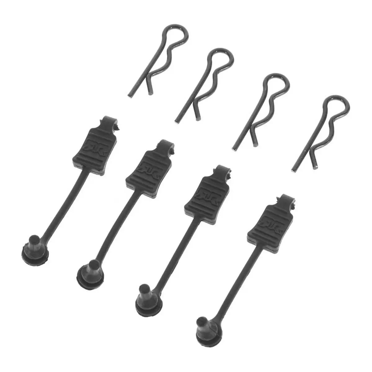 1/8 Body Clip Retainer, Black 1