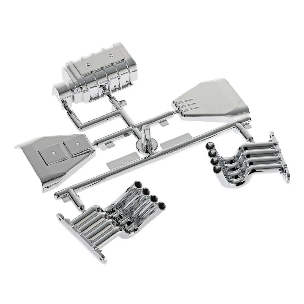 Monster Truck Motor Details Parts Tree, Chrome 1
