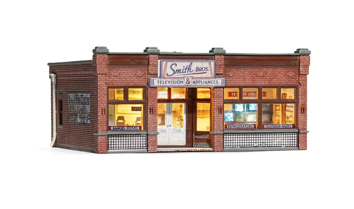 Woodland Scenics N Scale Smith Brothers Tv & Appliance 1