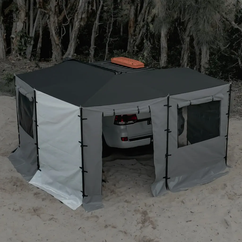 Clevershade Deluxe Awning Solid Wall 1