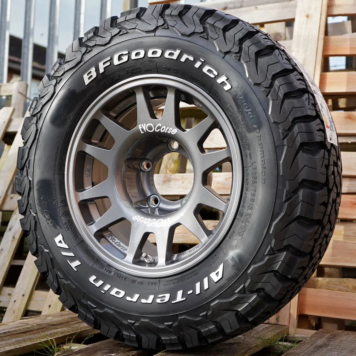 Evo Corse Dakarzero 15" Wheel & Tyre Combo – Suzuki Jimny (2018+, -25 Offset) - Image 8