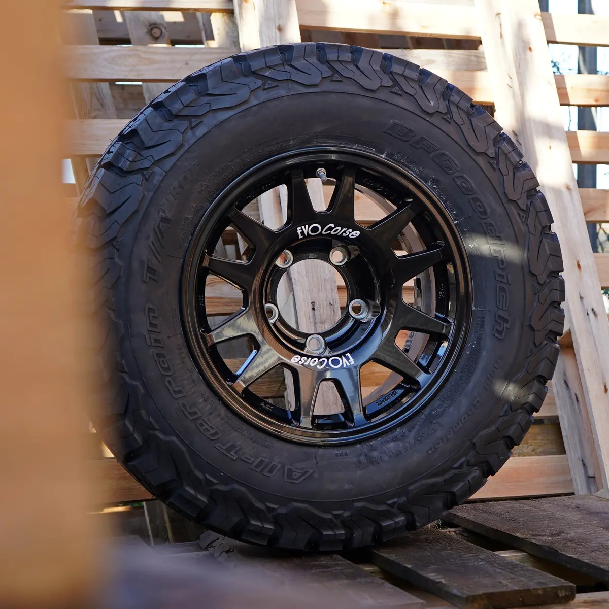 Evo Corse Dakarzero 15" Wheel & Tyre Combo – Suzuki Jimny (2018+, -25 Offset) - Image 12