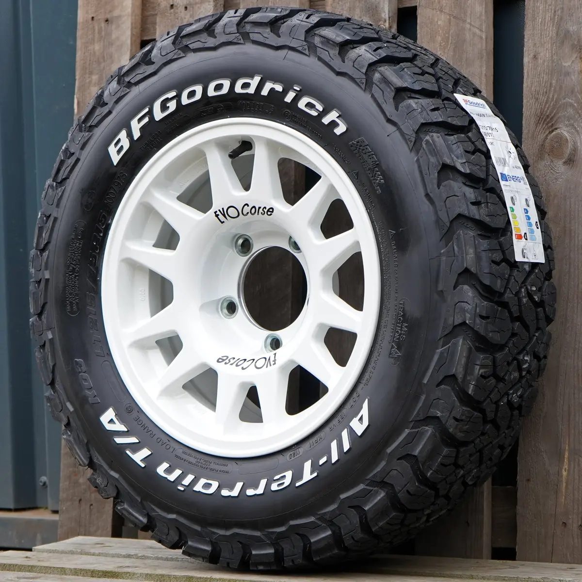 Evo Corse Dakarzero 15" Wheel & Tyre Package For Suzuki Jimny (2018+) - -25 Offset 10