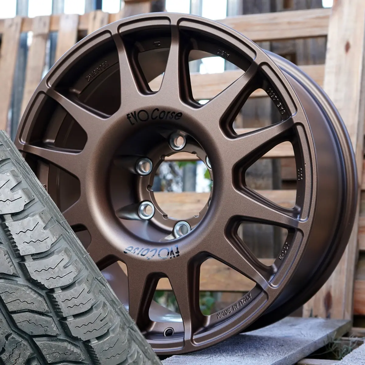 Evo Corse Dakarzero 18" Wheel & Tyre Package For Toyota Hilux (2016+) 1