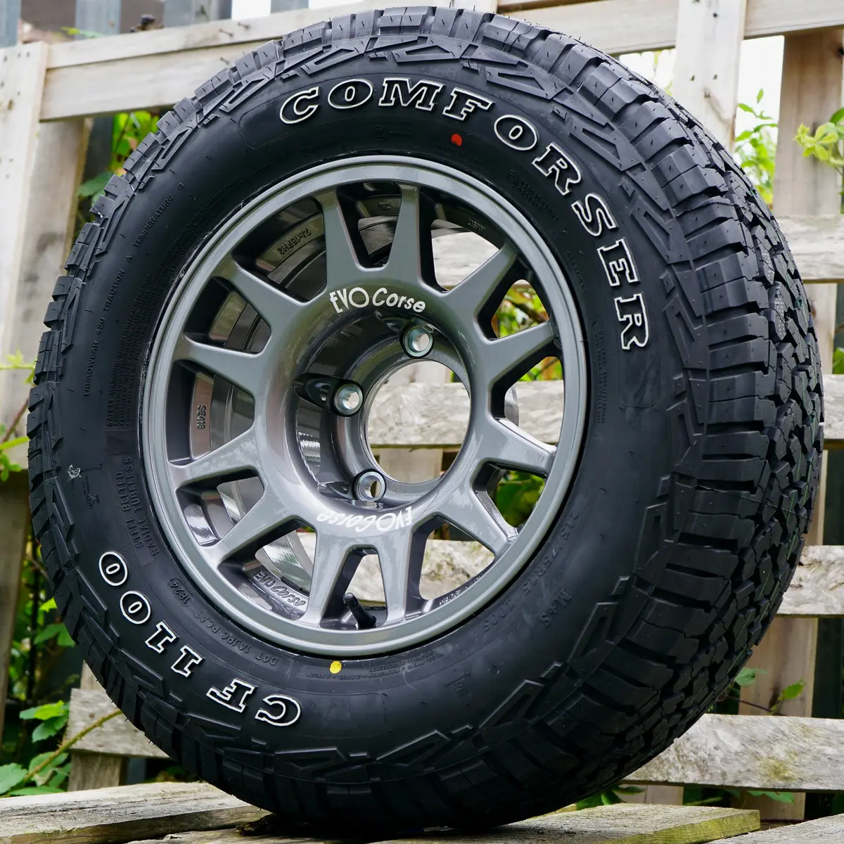Evo Corse Dakarzero 15" Wheel & Tyre Combo – Suzuki Jimny (2018+, -25 Offset) - Image 6