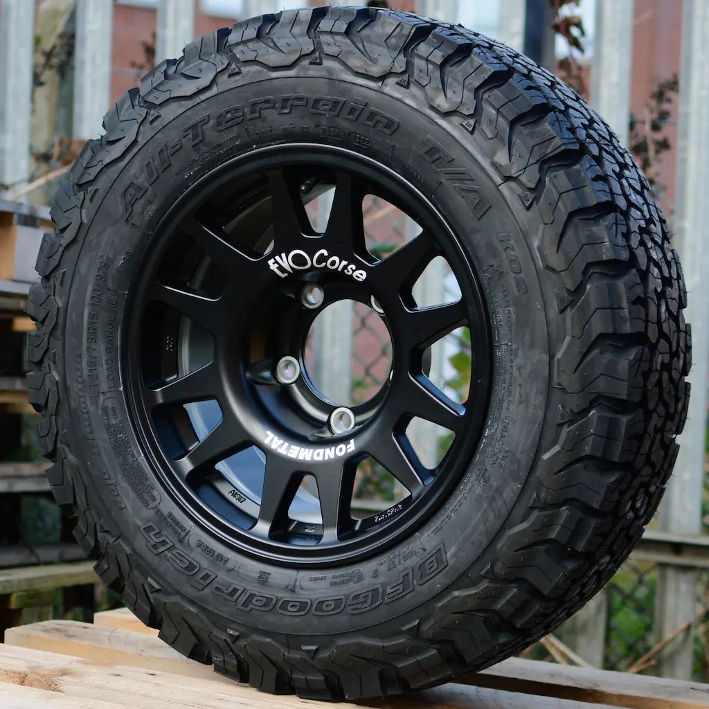 Evo Corse Dakarzero 15" Wheel & Tyre Package For Suzuki Jimny (2018+) - -25 Offset 1