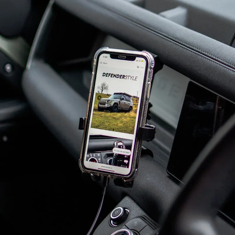 Adjustable Phone Mount Kit For Land Rover Defender (2020+) 1