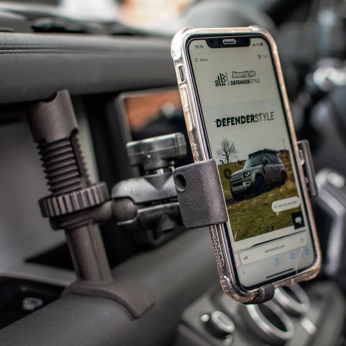 Adjustable Phone Mount Kit For Land Rover Defender (2020+) 1