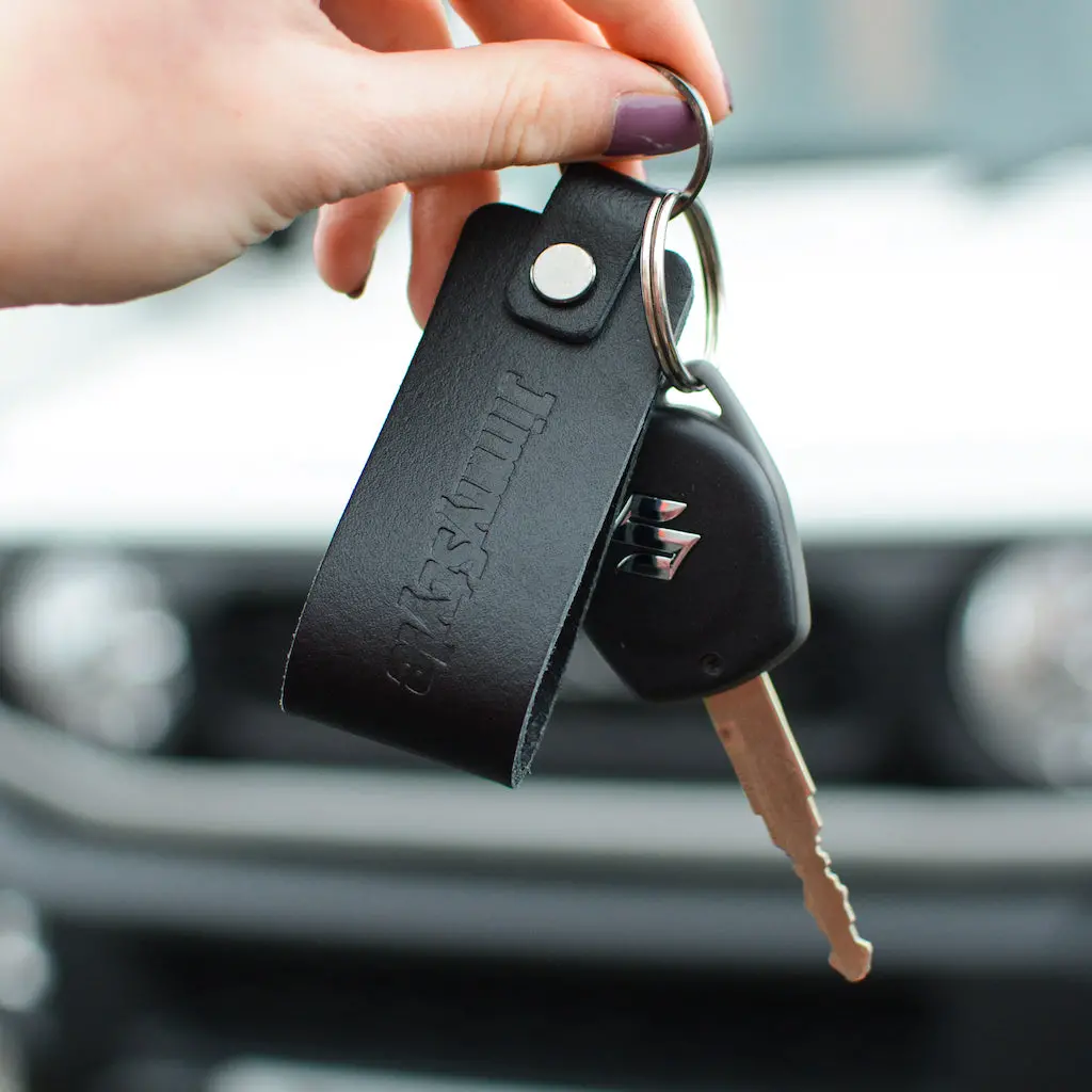 Jimnystyle Leather Embossed Keyring 1