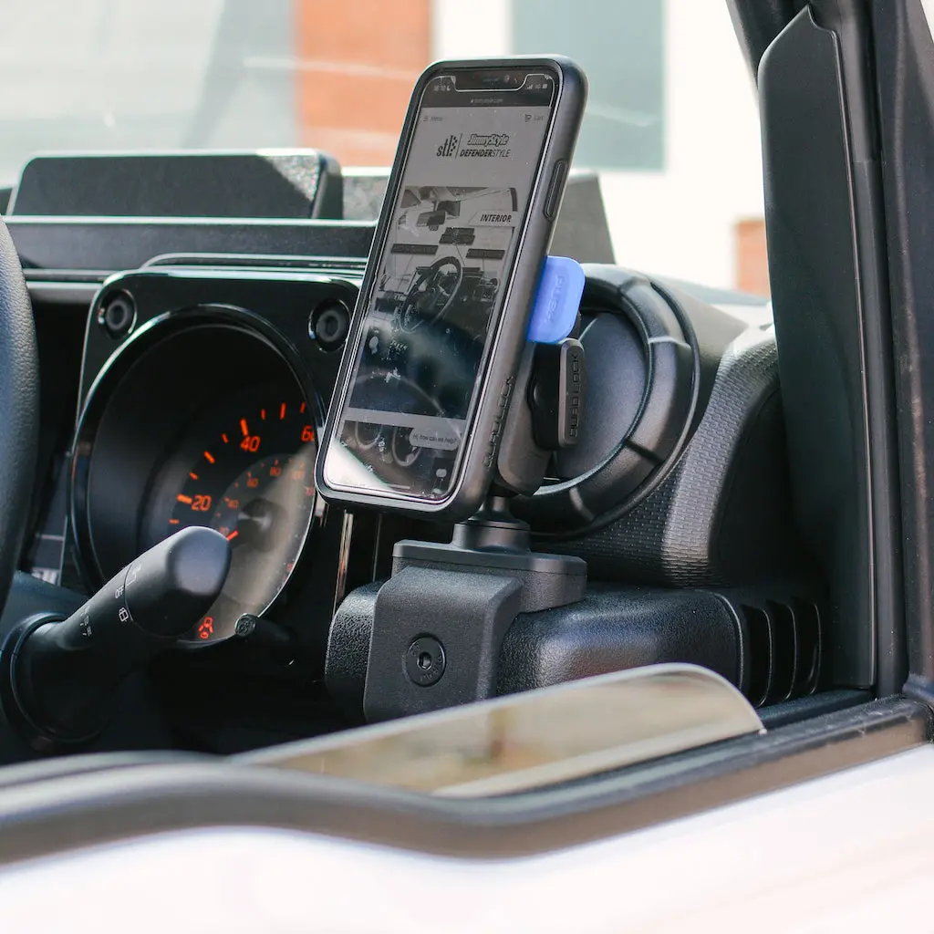 High Peak Quad Lock-Compatible Phone Mount Bracket - Driver Side For Suzuki Jimny (2018+) 2