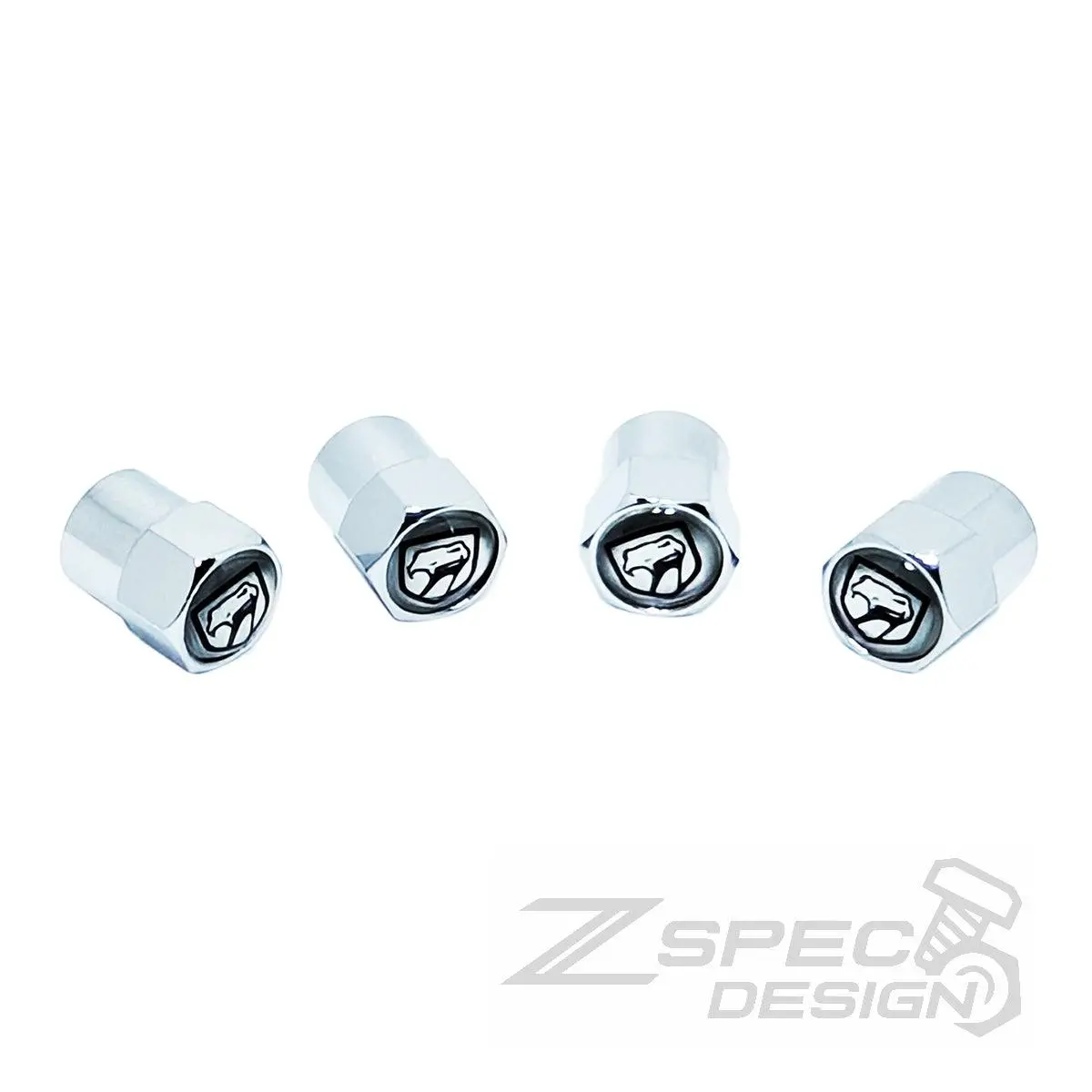 Chrome Valve Stem Tire Caps, Style: Viper 2