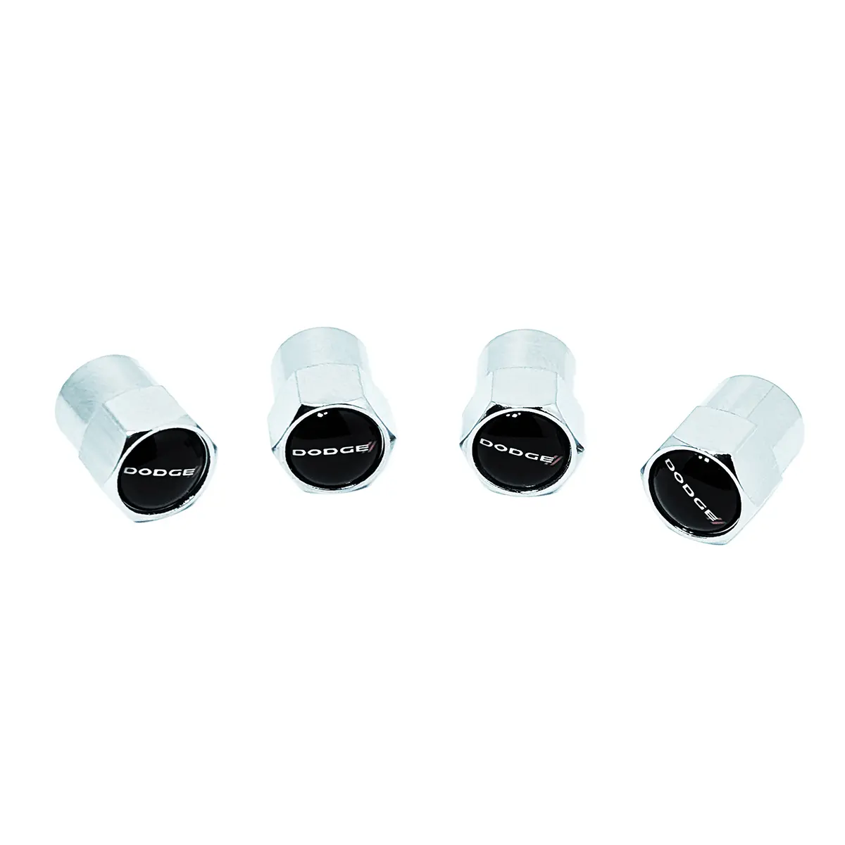 Chrome Valve Stem Tire Caps, Style: Dodge 1