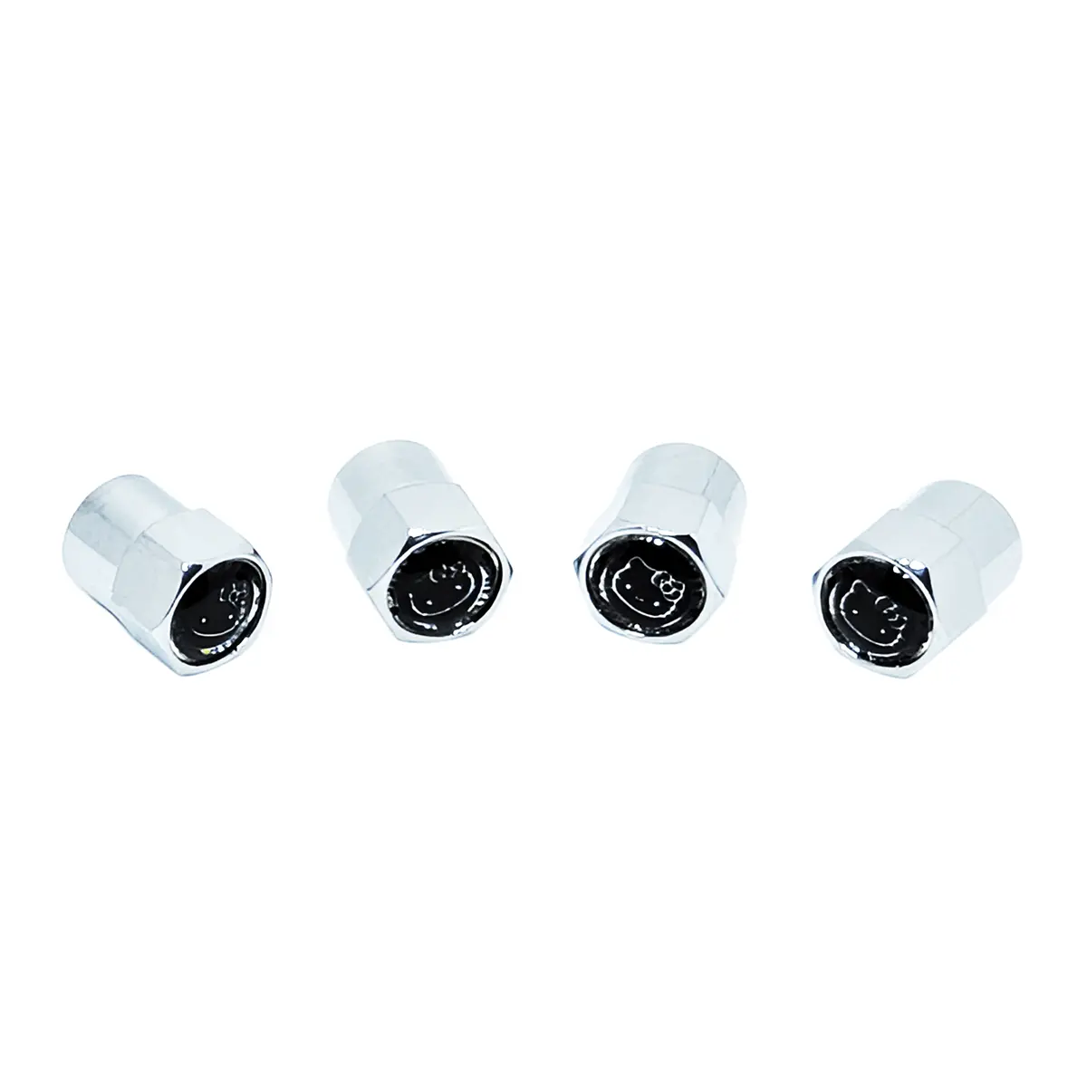 Chrome Valve Stem Tire Caps, Style: Kitty 1