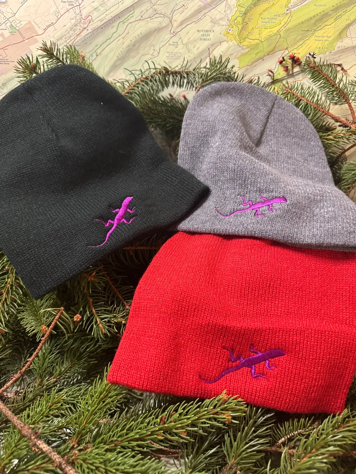 Lizard Knit Beanies 1