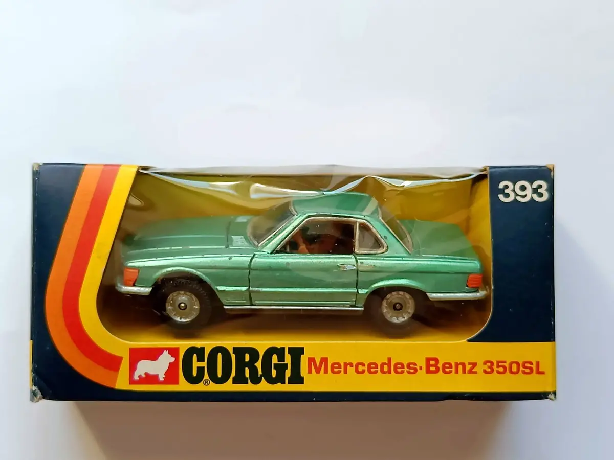 393 Mercedes-Benz 350Sl In Metallic Green With Original Box 1