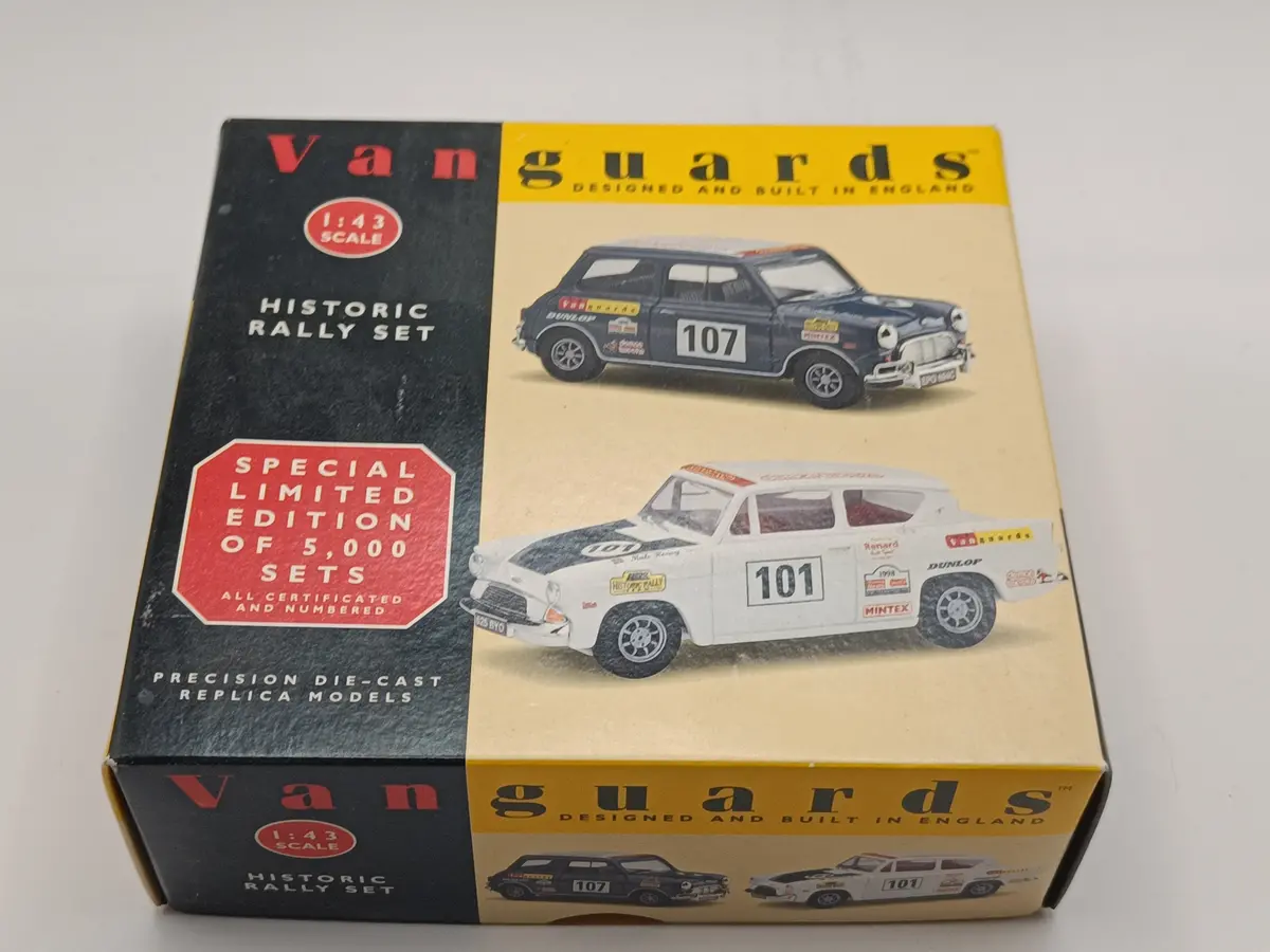 Vanguards 'Historic Rally' Set Mini Cooper + Anglia 1