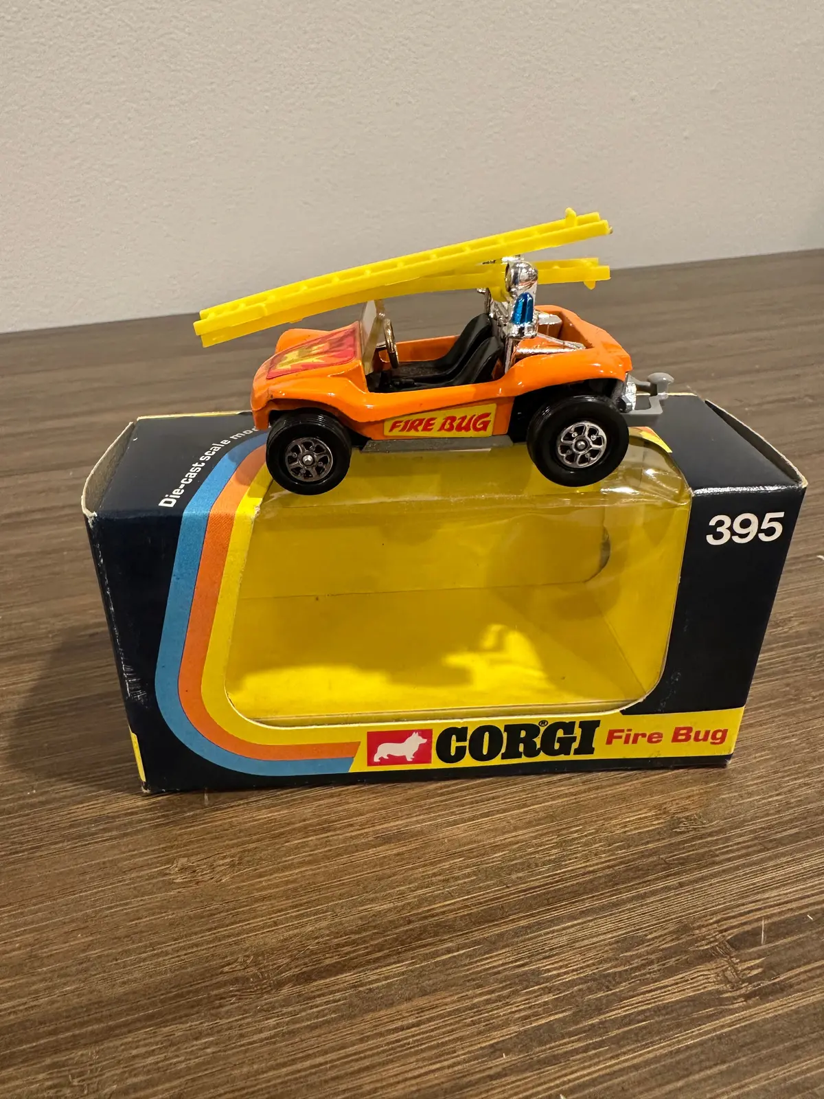 Corgi Toys 395 Fire Bug With Original Box 1