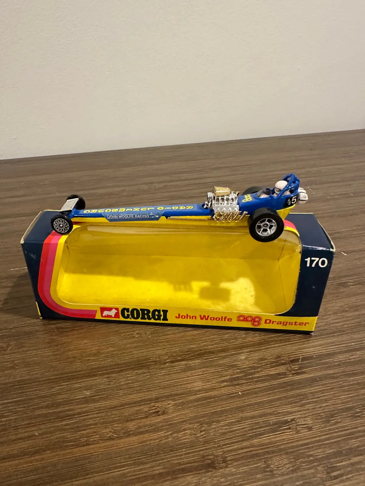 Corgi Toys 170 John Woolfe 208 Dragster With Original Box 1