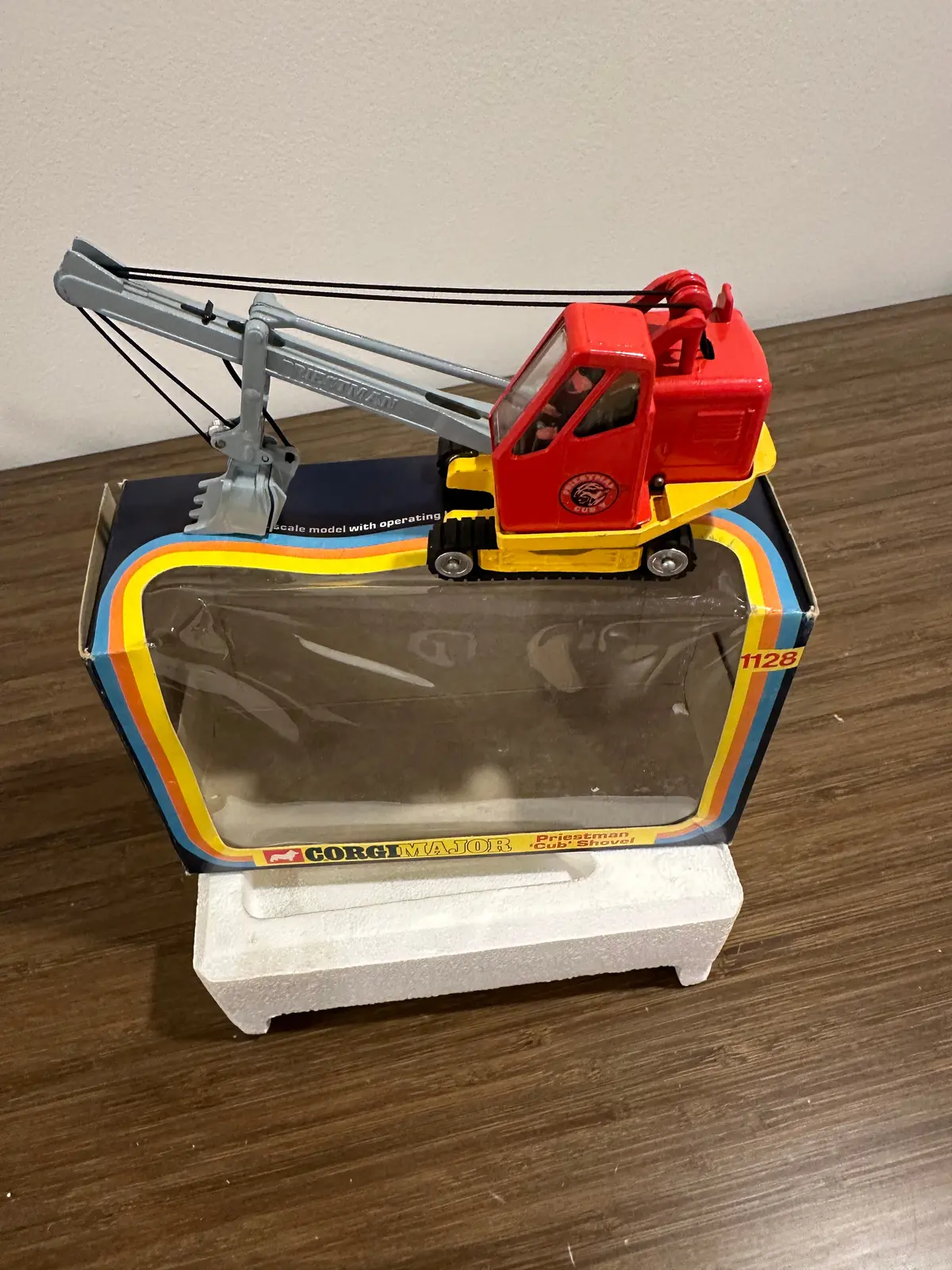 Corgi Major 1128 Priestman Cub Shovel With Original Box 1