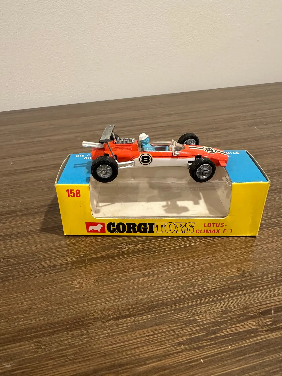 Corgi Toys 158 Lotus Climax F1 With Original Box 1