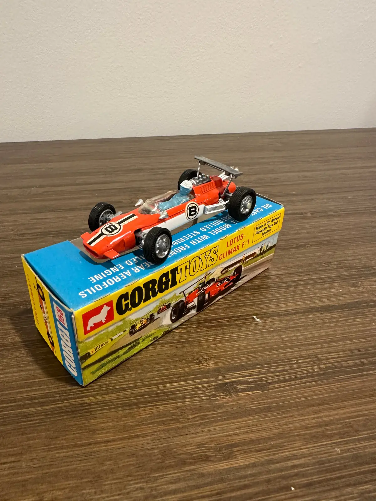 Corgi Toys 158 Lotus Climax F1 With Original Box 2