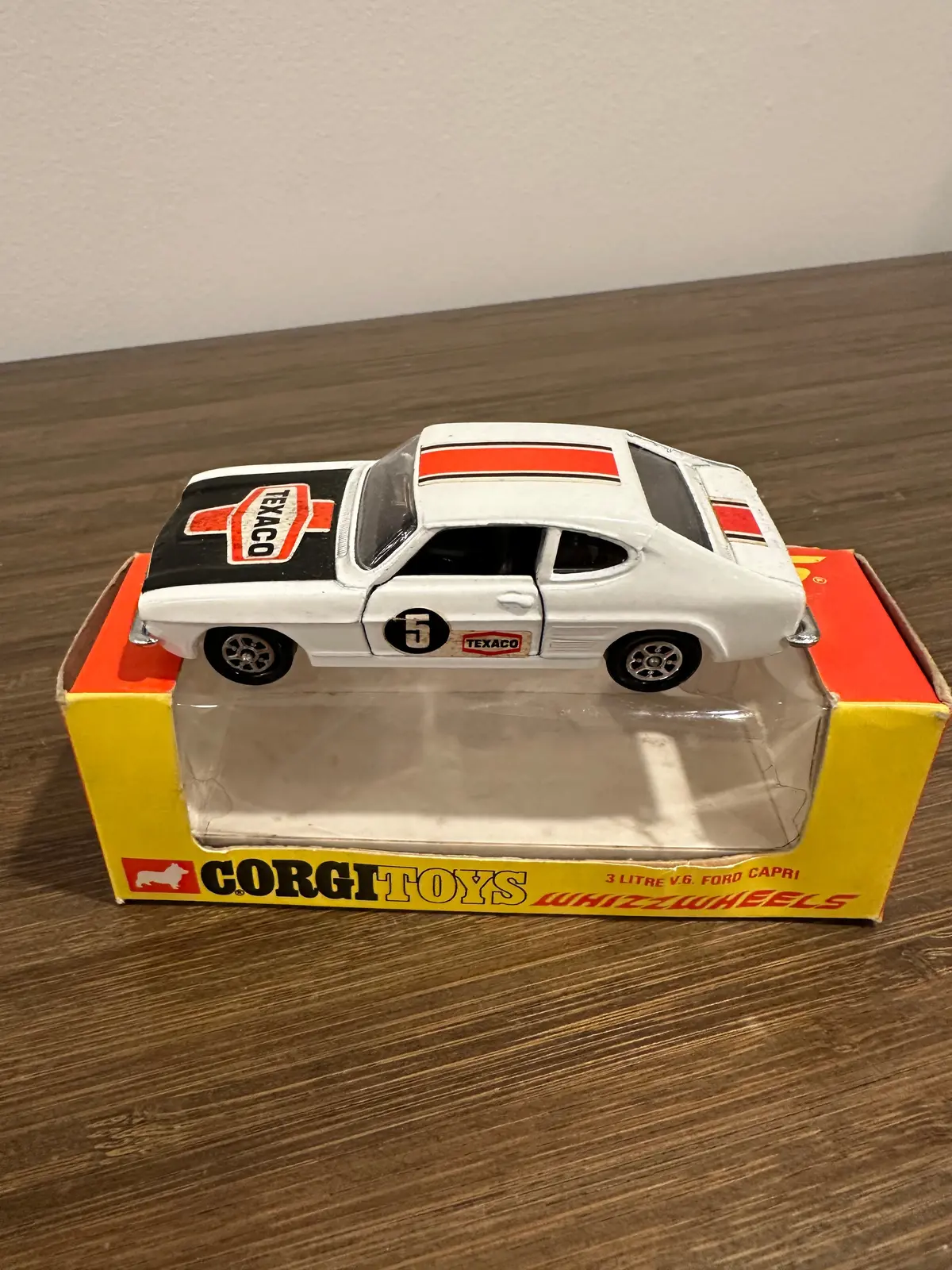 Corgi Toys 331 Ford Capri Texaco Rally With Original Box 1