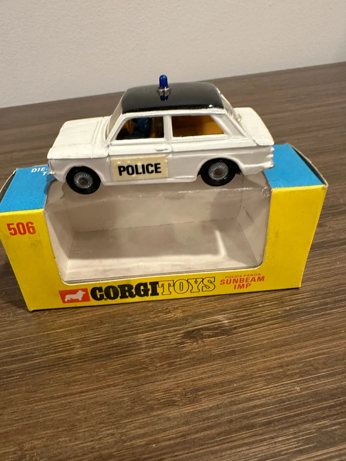 Corgi Toys 506 Sunbeam Imp Police Panda With Original Box 1