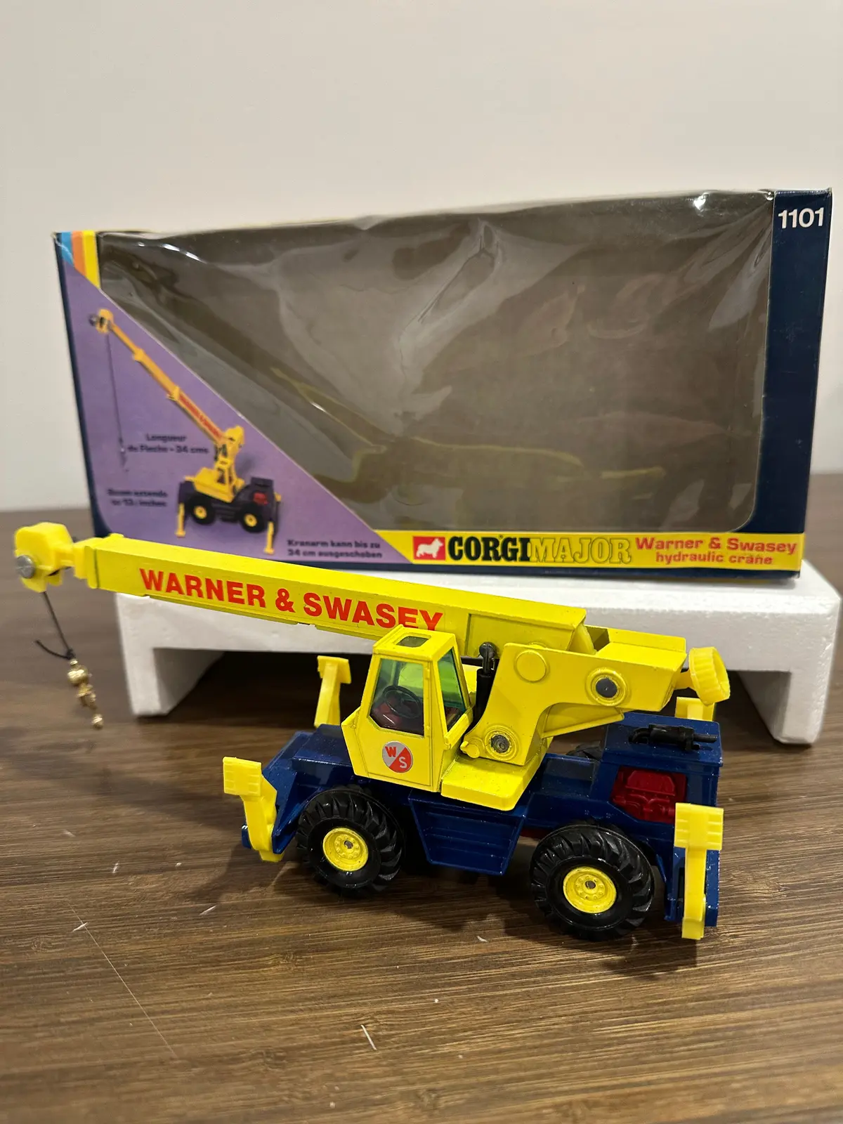 Corgi Major 1101 Warner & Swasey Hydraulic Crane With Original Box 1