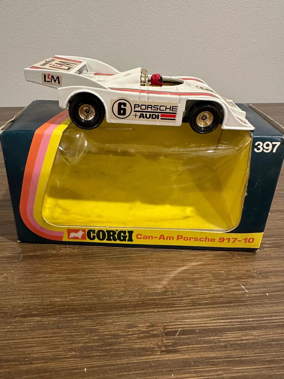 Corgi Toys 397 Cn-Am Porsche 917-10 With Original Box 1