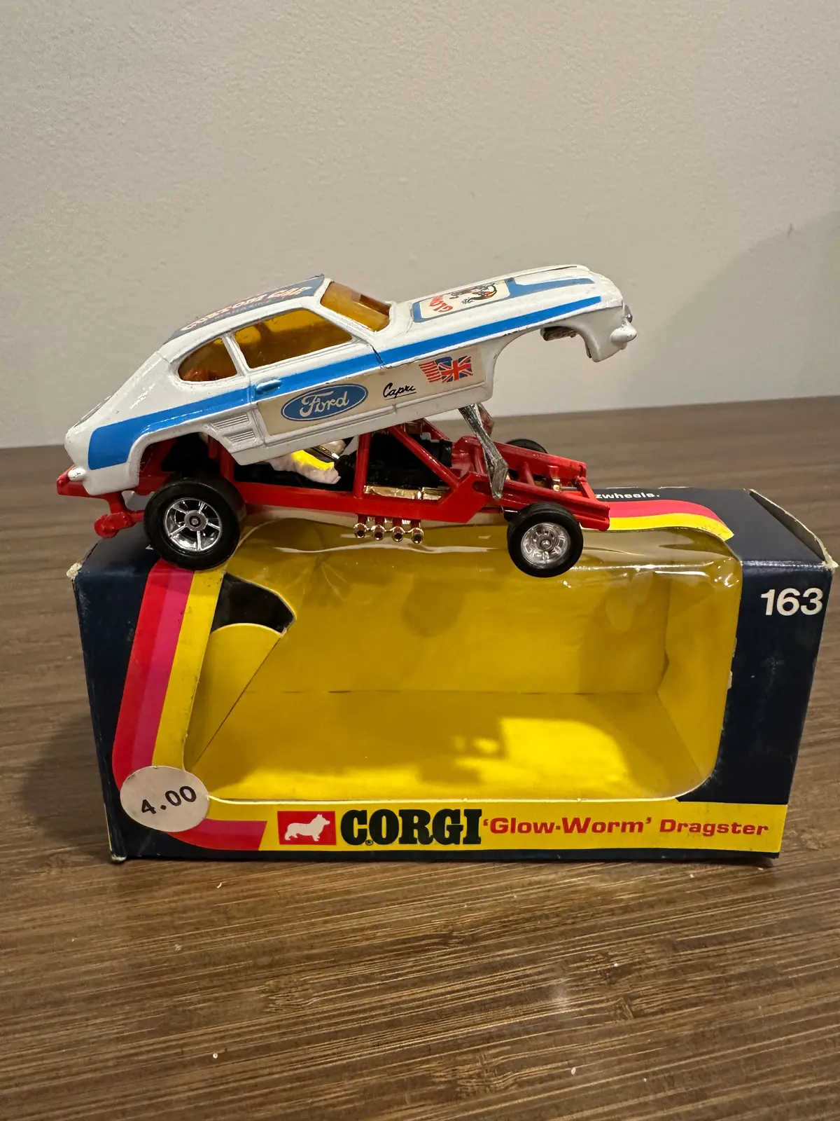 Corgi Toys 163 Glow-Worm Dragster With Original Box 1