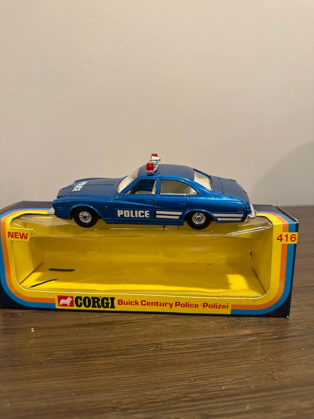 Corgi Toys 416 Buick Century Police Car With Original Box 1