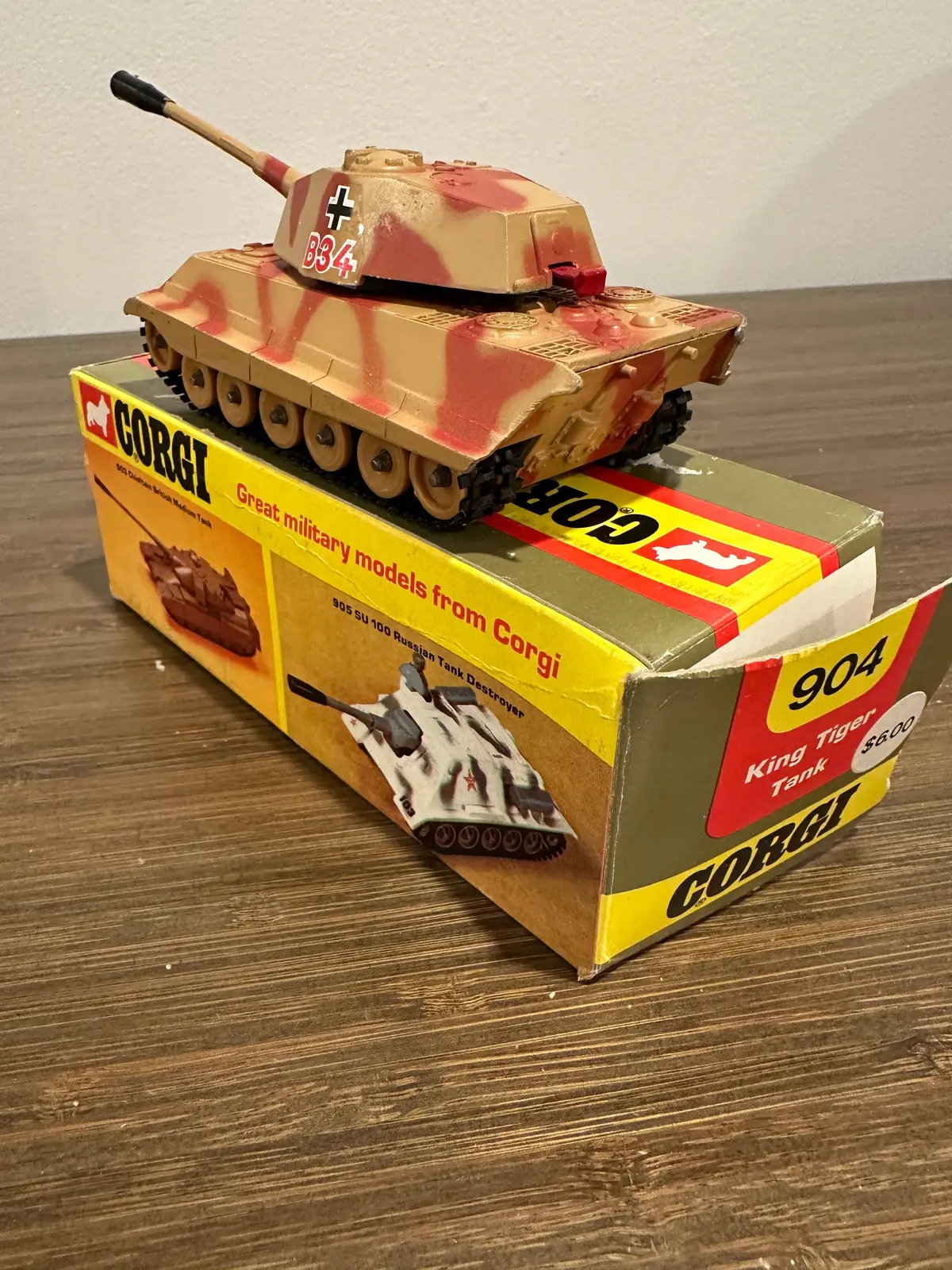 Corgi Toys 904 Pzkpfw Vi Tiger Ii With Original Box 2