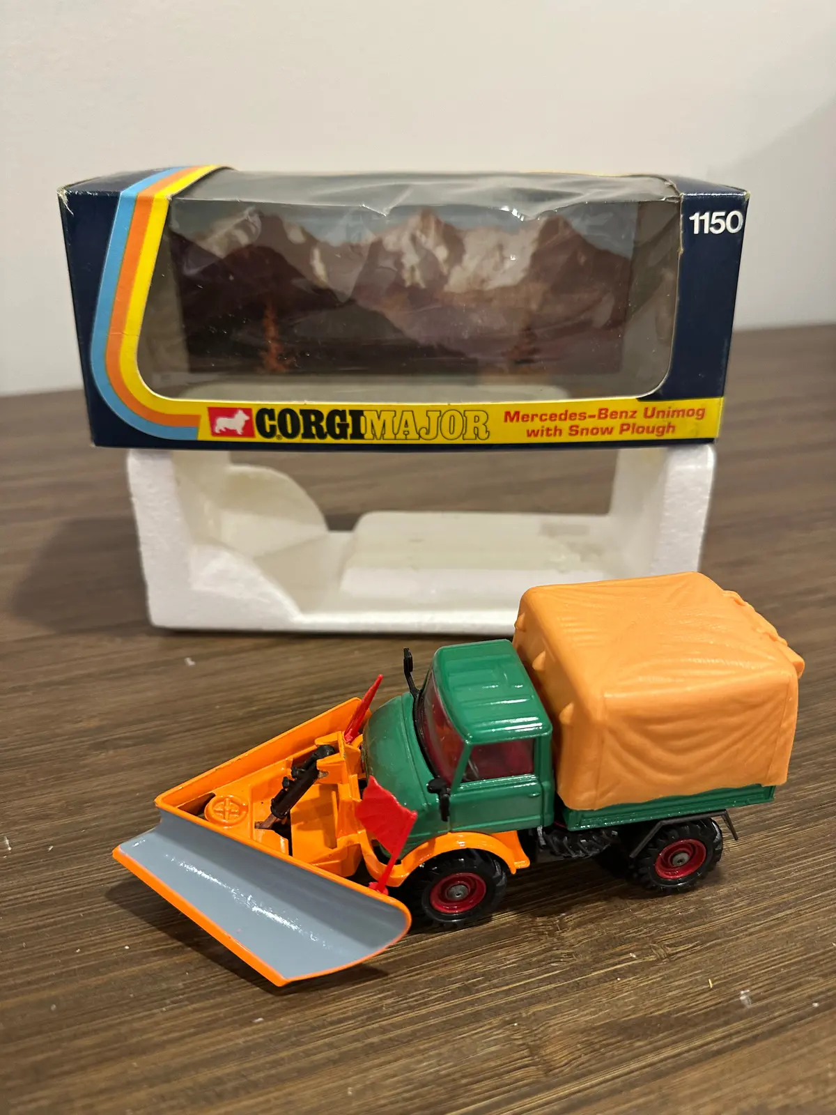 Corgi Major 1150 Unimog With Snow Plough With Original Box 1