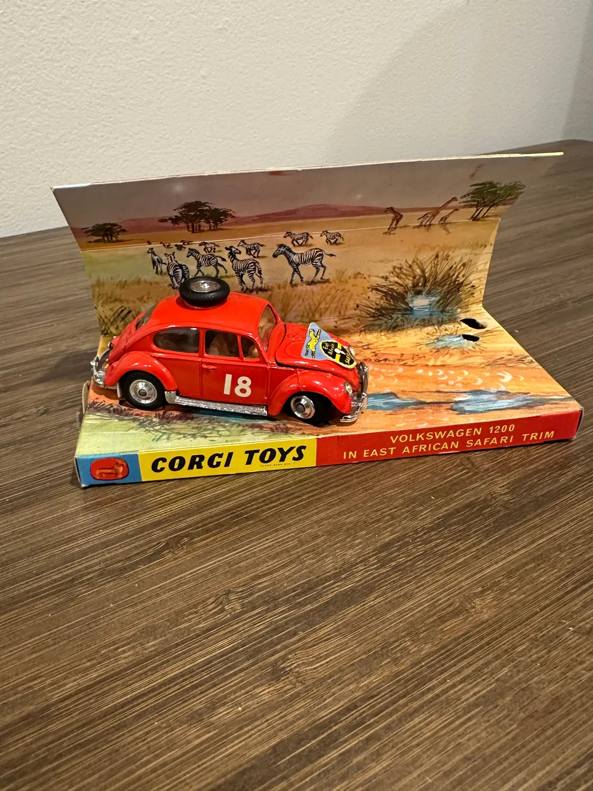 Corgi Toys 256 Vw1200 East African Safari With Original Box 1
