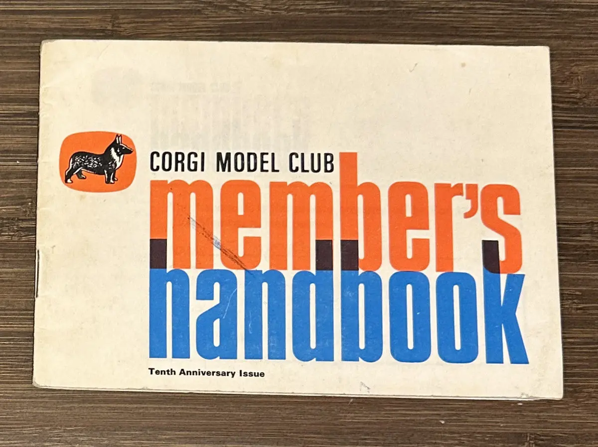 Corgi Model Club Certificate And Handbook 1