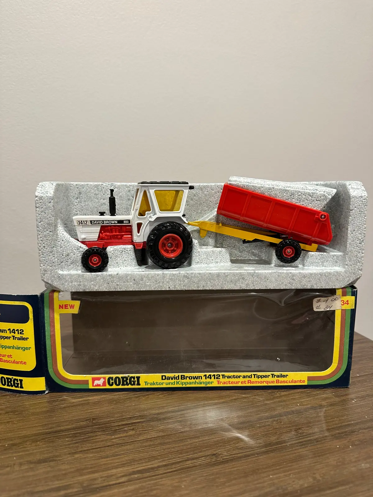 Corgi Gift Set 34 David Brown And Trailer With Original Box 1