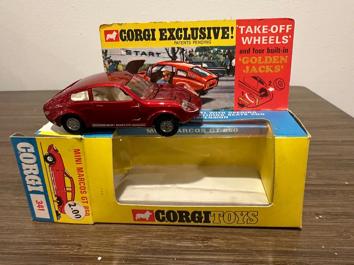 Corgi Toys 341 Mini Marcos Gt850 With Original Box 1