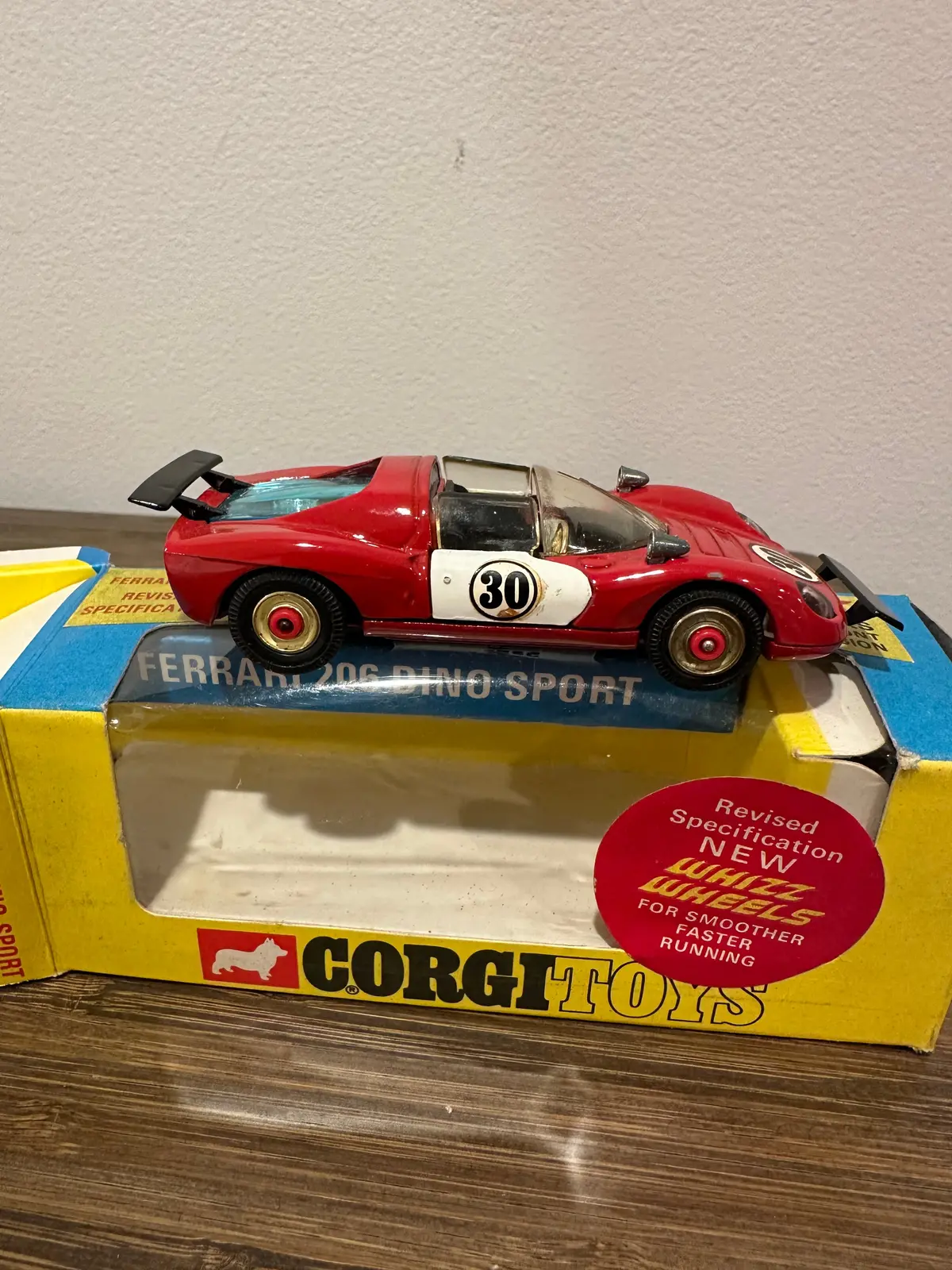 Corgi Toys 344 Ferrari Dino 206 With Original Box 1