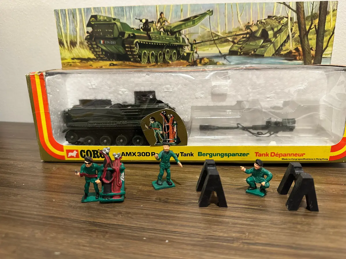 Corgi 908 Amx30d Recovery Tank With Original Box 1