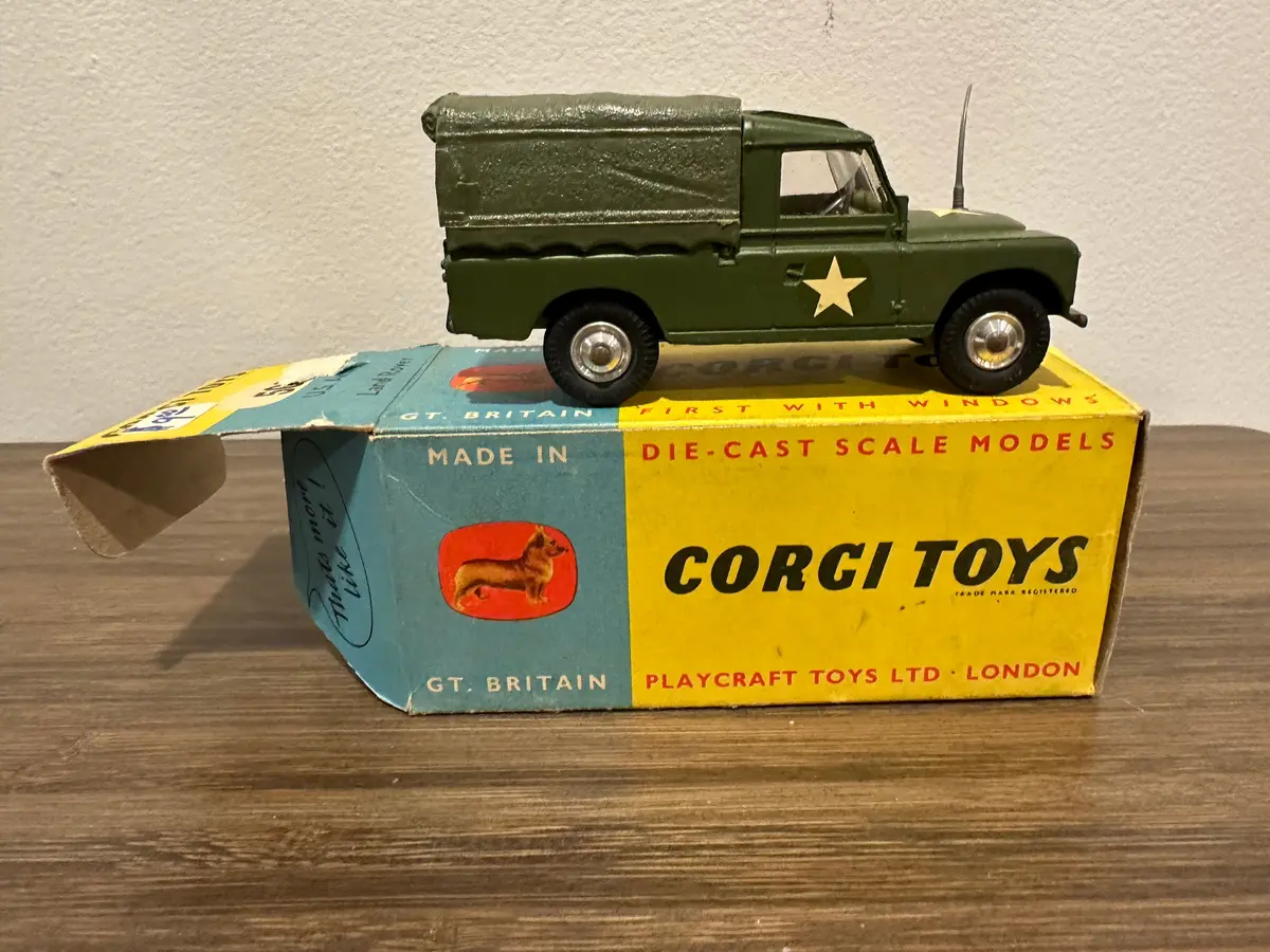 Corgi Toys 500 Us Army Land Rover With Original Box 1