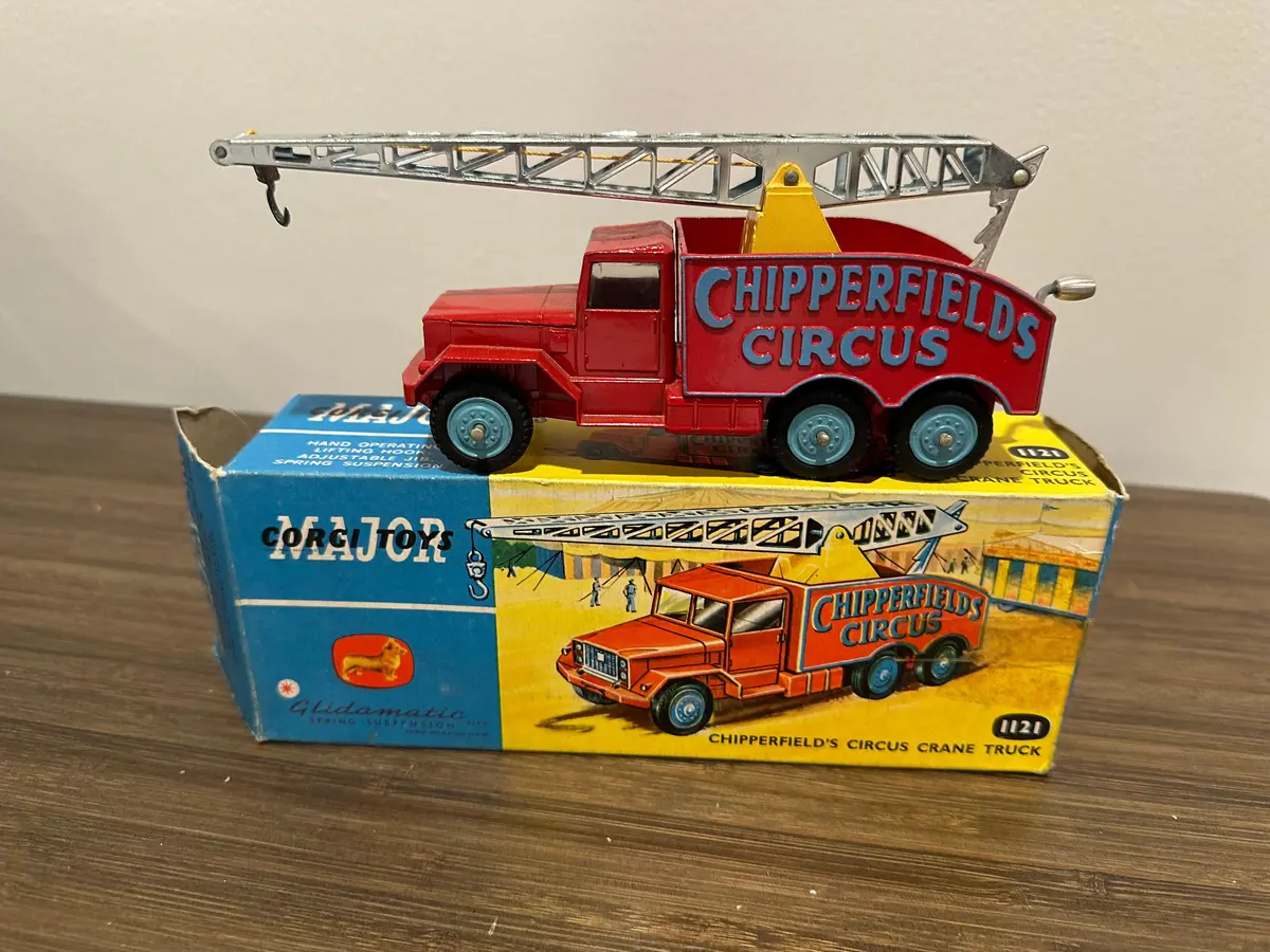 Corgi Major 1121 Chipperfields Circus Crane Truck With Original Box 1