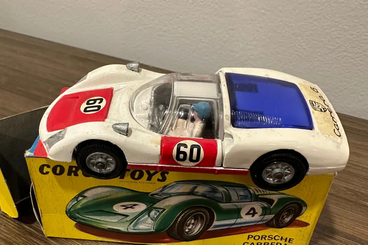 Corgi Toys 330 Porsche Carrera Six With Original Box 1