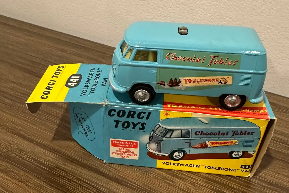 Corgi Toys 441 Vw Toblerone Van With Original Box 1