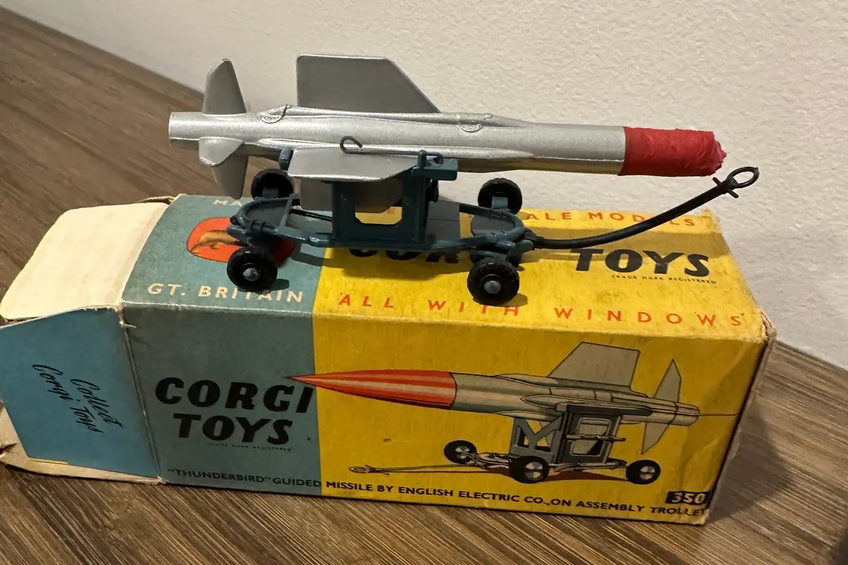 Corgi Toys 350 Thunderbird Guided Missile In Original Box 1