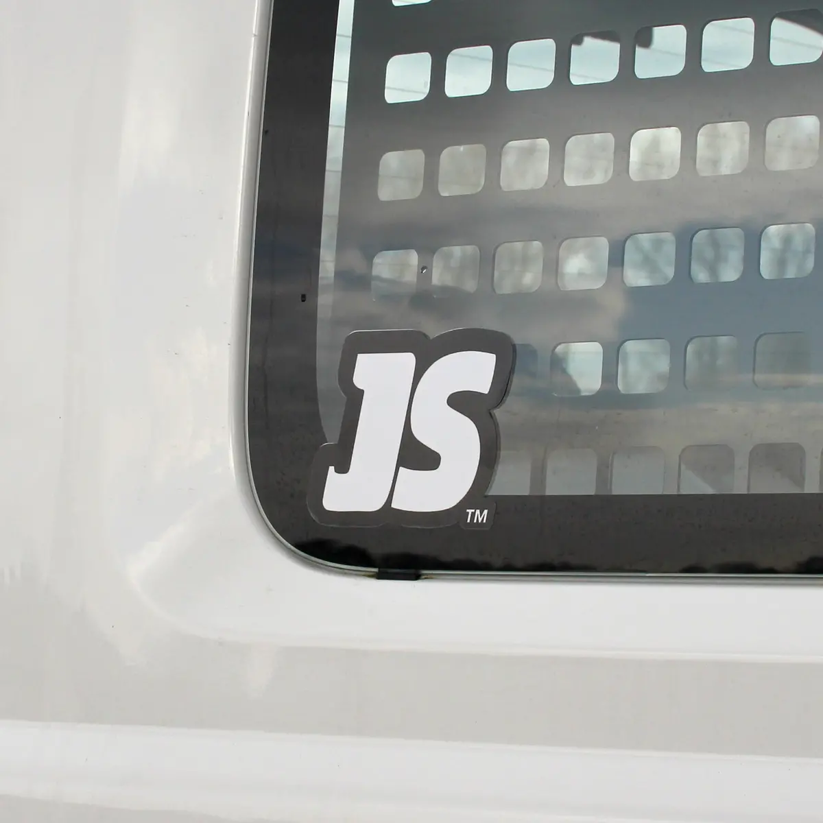 Jimnystyle Js White/Black Slap Sticker 1