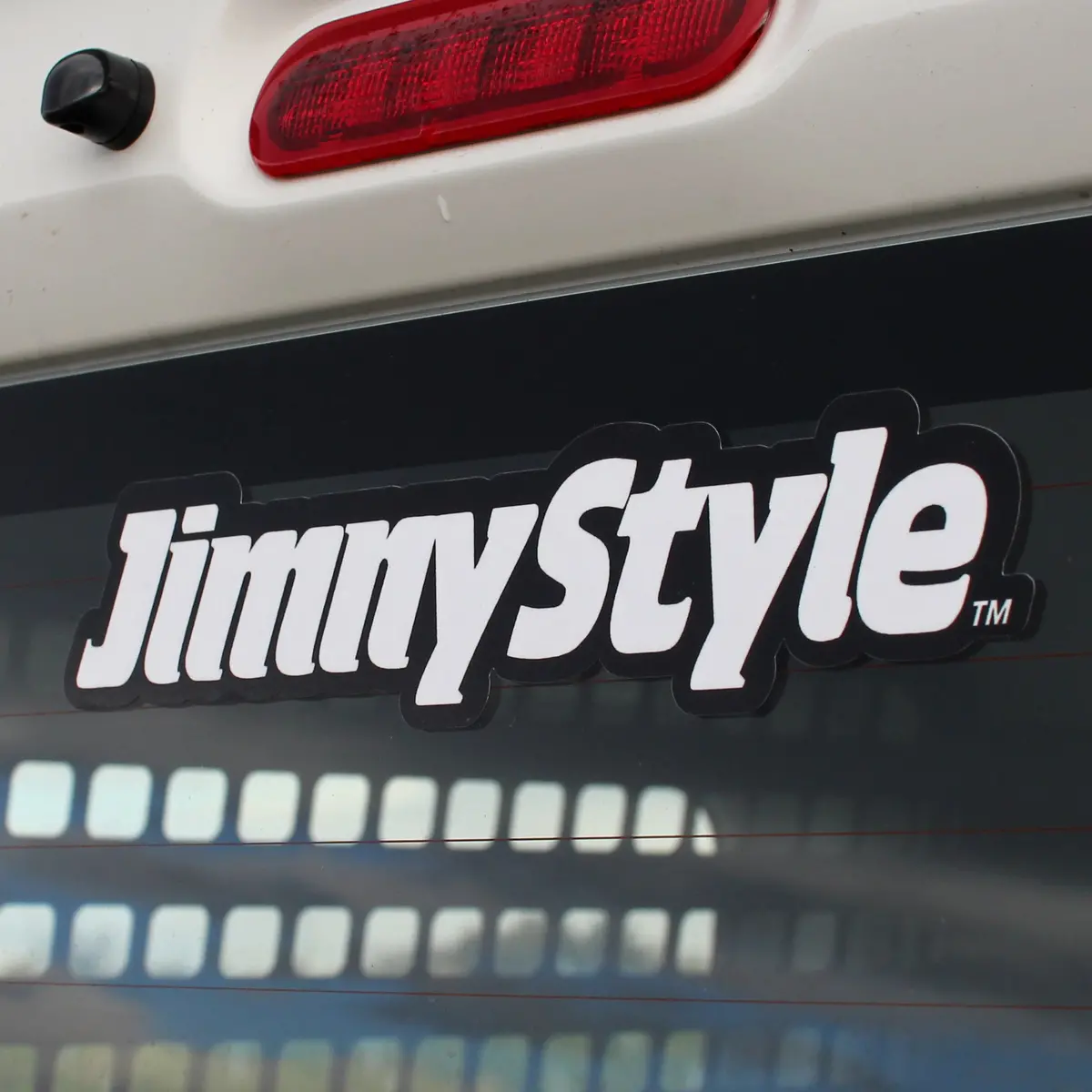 Jimnystyle White/Black Slap Sticker 1